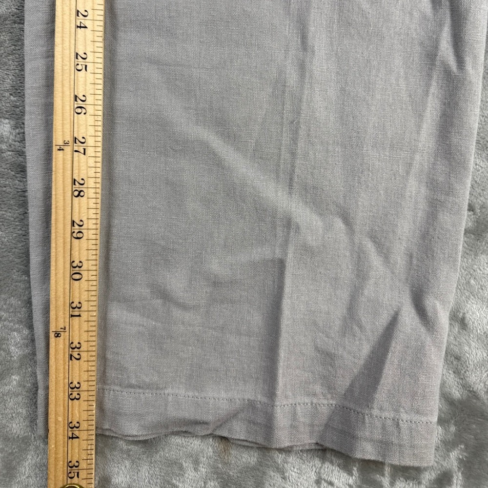 Marc Anthony Linen Pants Mens XXL Luxury Gray Straight Leg EUC - Picture 4 of 9